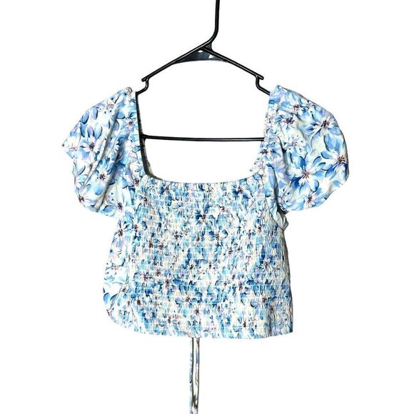 American Eagle Floral Print Cropped Top Size M - Picture 7 of 7